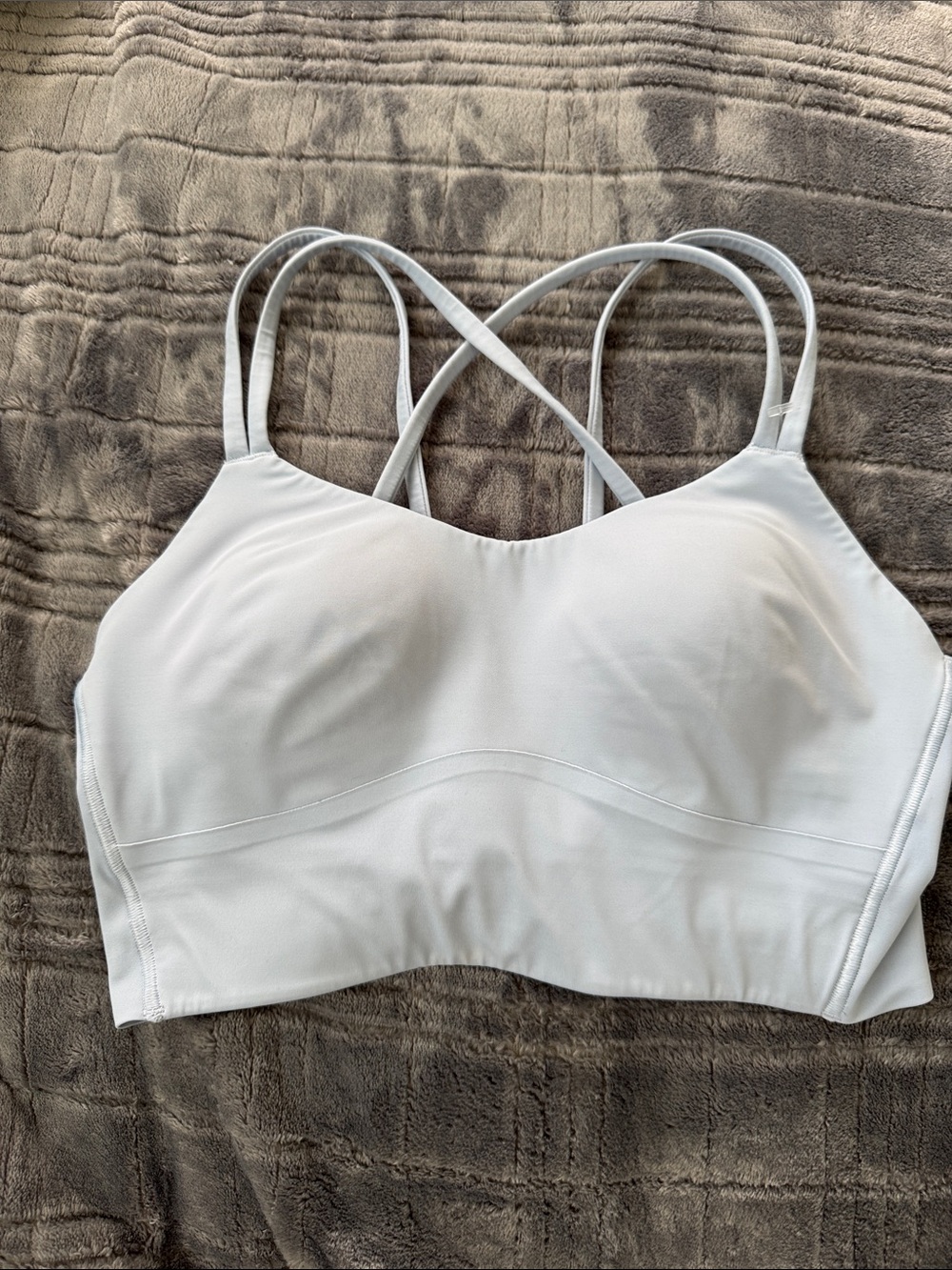 lululemon athletica White Strappy Light-Shape Sports Bra